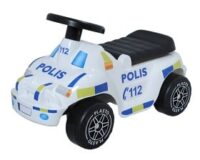 Plasto Sparkbil med tysta hjul (Polisbil)